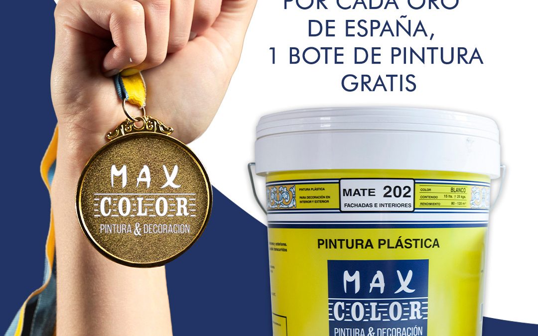 Por cada medalla de oro de España, un bote de pintura gratis